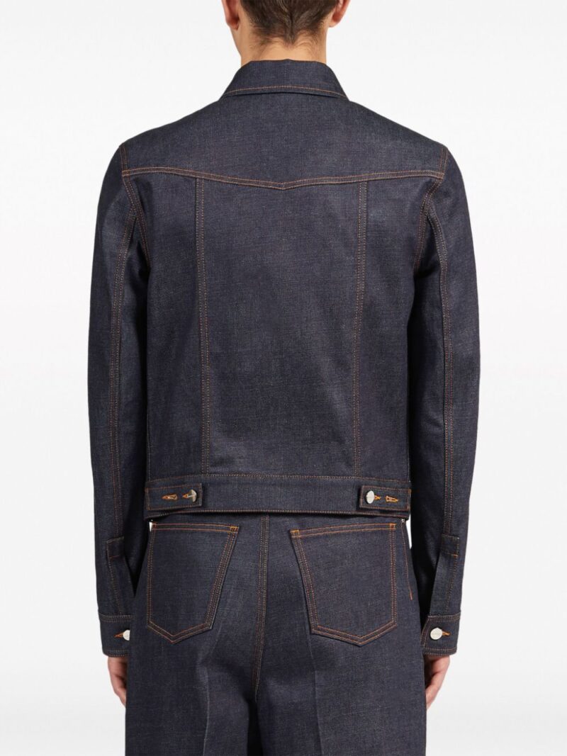 Ferragamo  logo-buttons cotton denim jacket