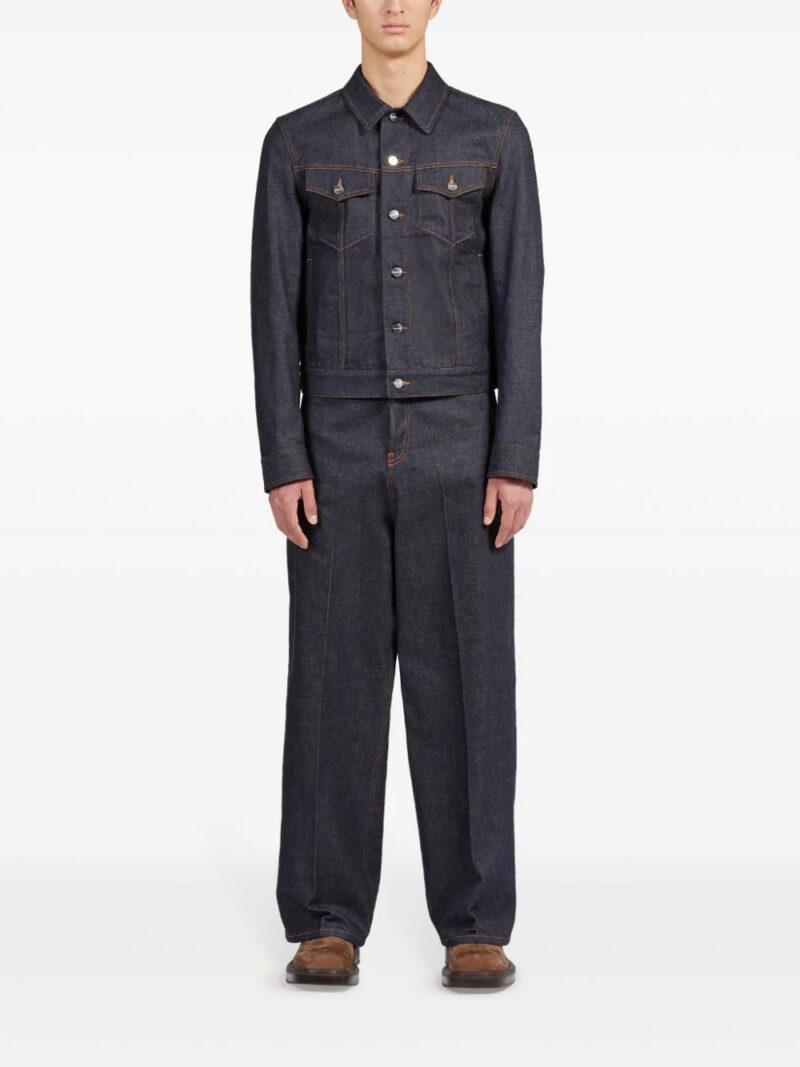 Ferragamo  logo-buttons cotton denim jacket