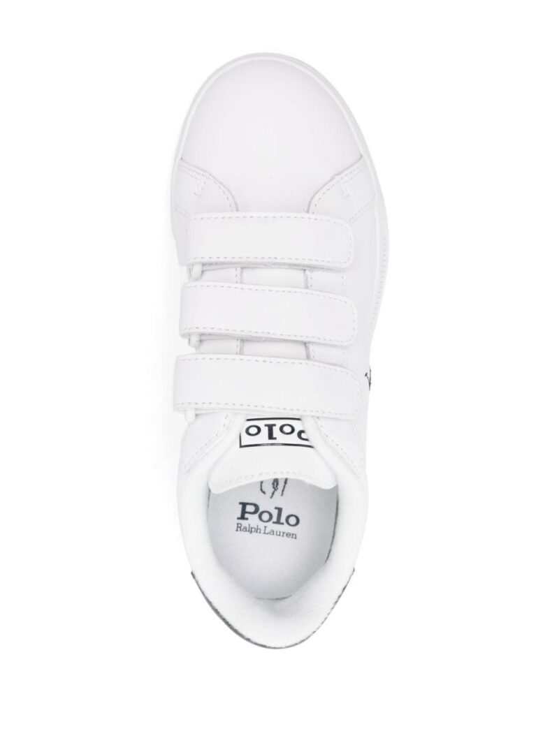 Polo Ralph Lauren logo-embroidered leather sneakers