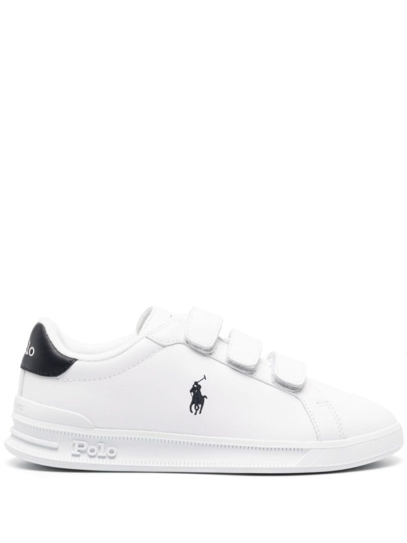 Polo Ralph Lauren logo-embroidered leather sneakers