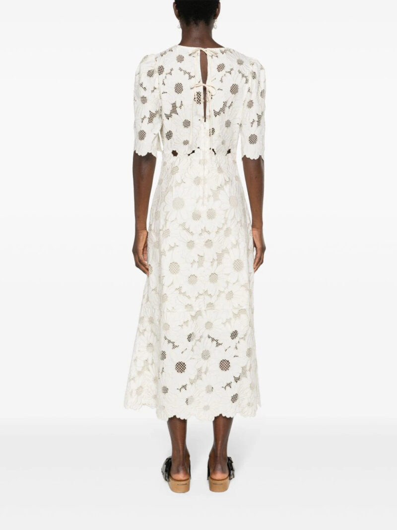 SANDRO  Daniela guipure-lace midi dress
