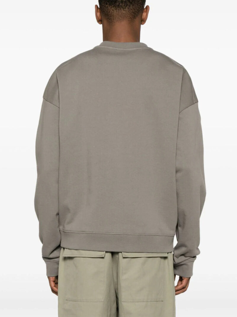 SANDRO  rubberised-logo jersey sweatshirt