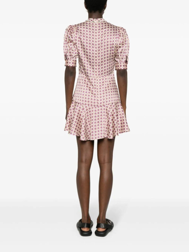 SANDRO geometric-pattern mini dress