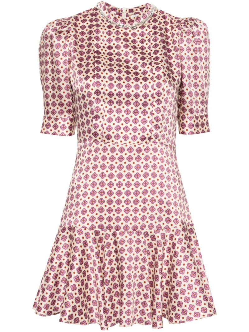 SANDRO  geometric-pattern mini dress
