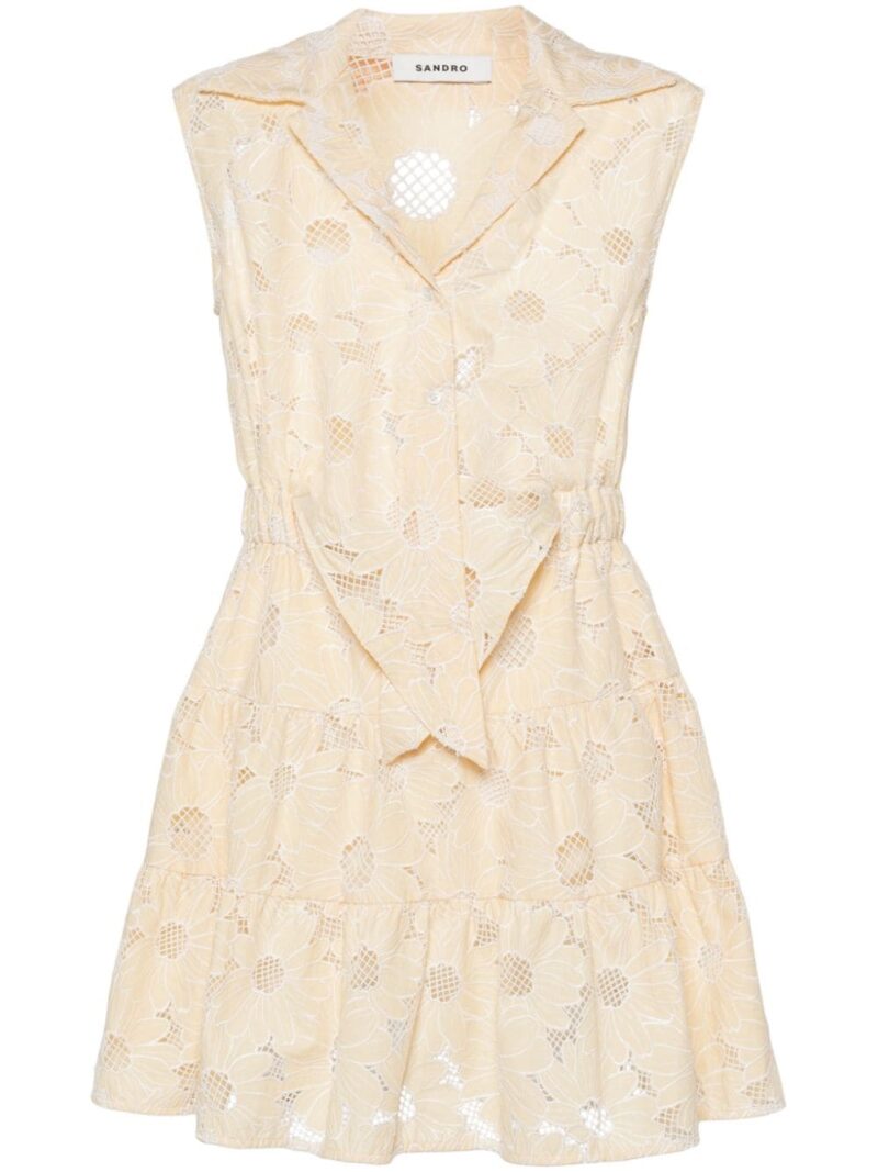 SANDRO  broderie-anglaise dress