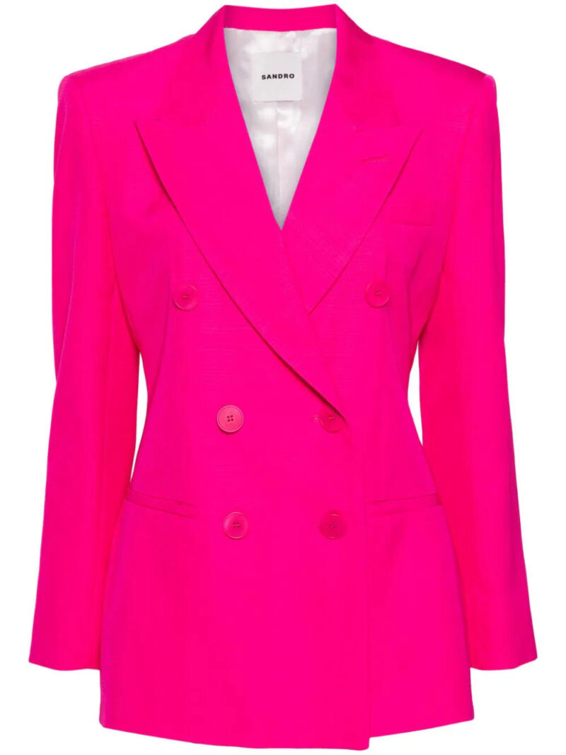 SANDRO  double-breasted cotton blazer