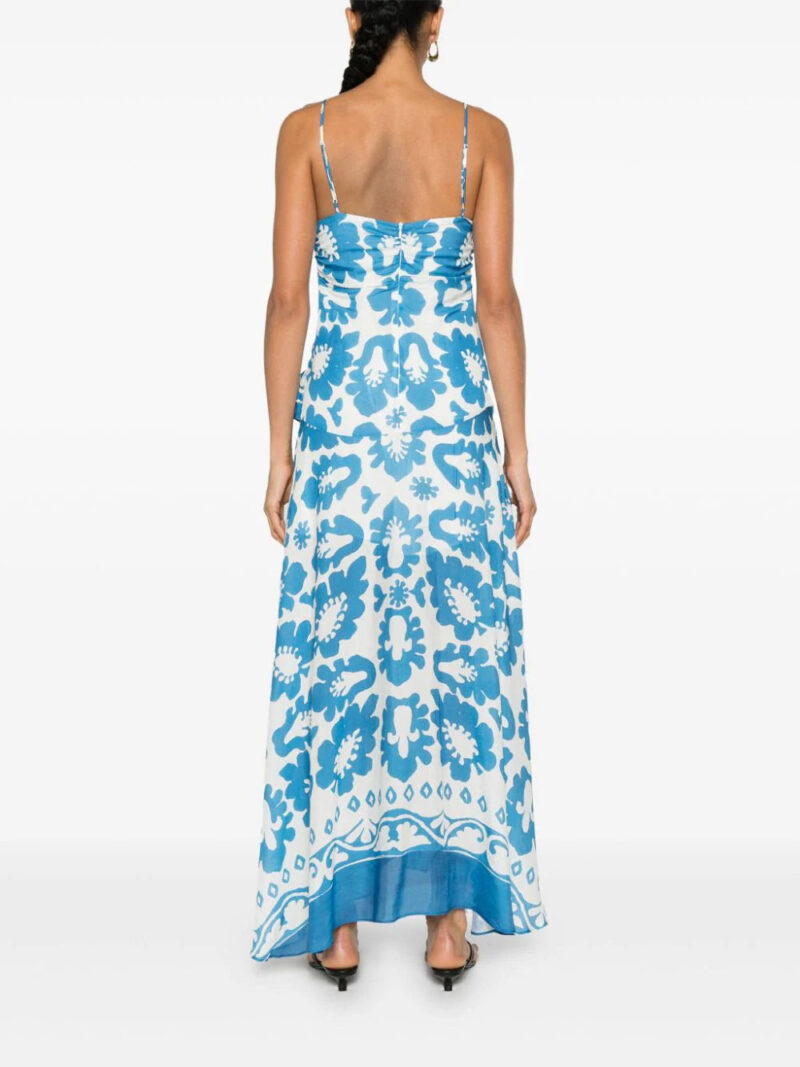 SANDRO  floral ruffled maxi dress