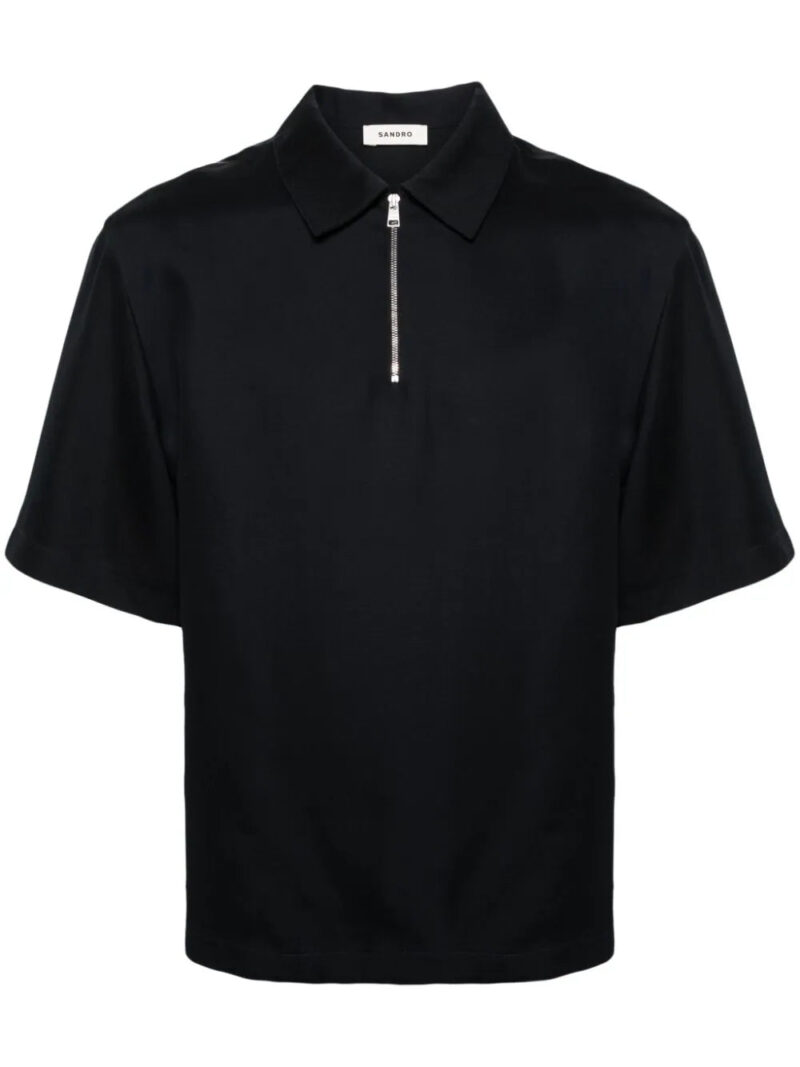 SANDRO  half-zip polo shirt