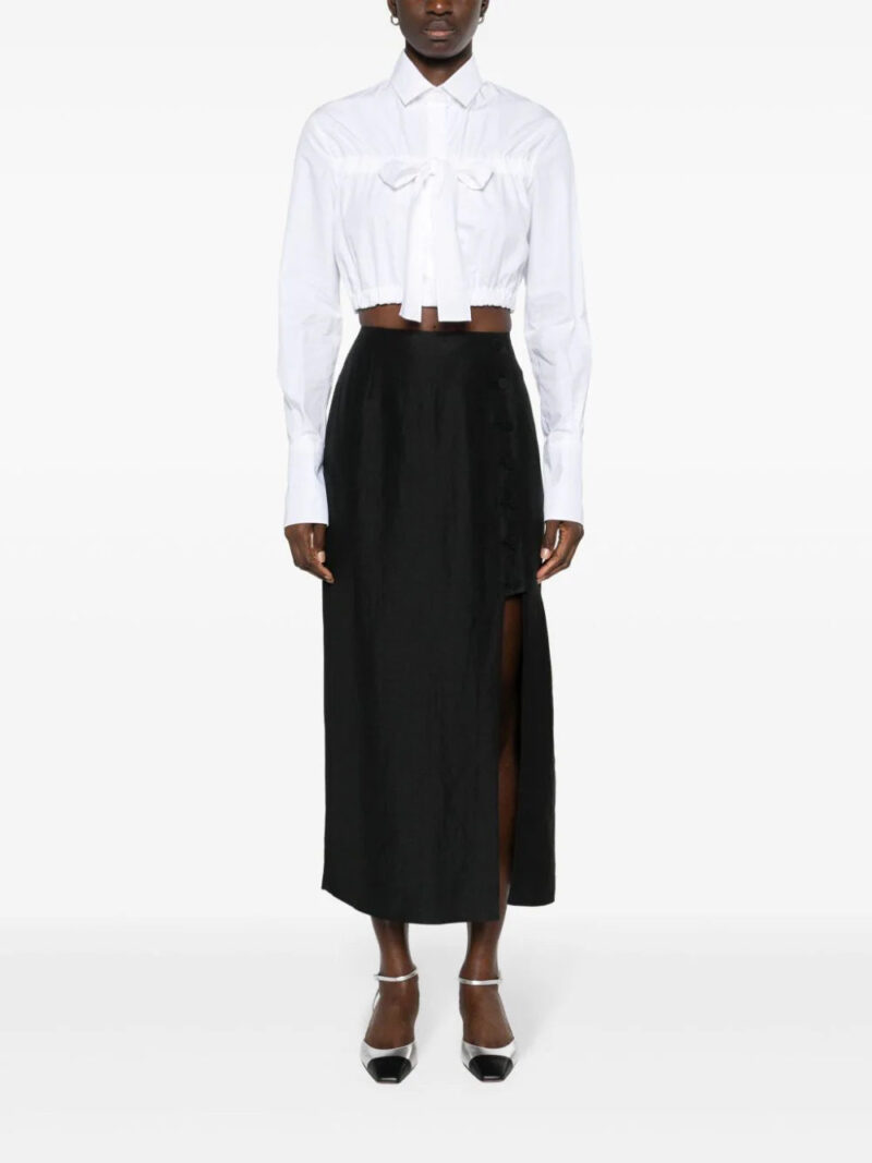SANDRO  Leyla high-waist midi skirt
