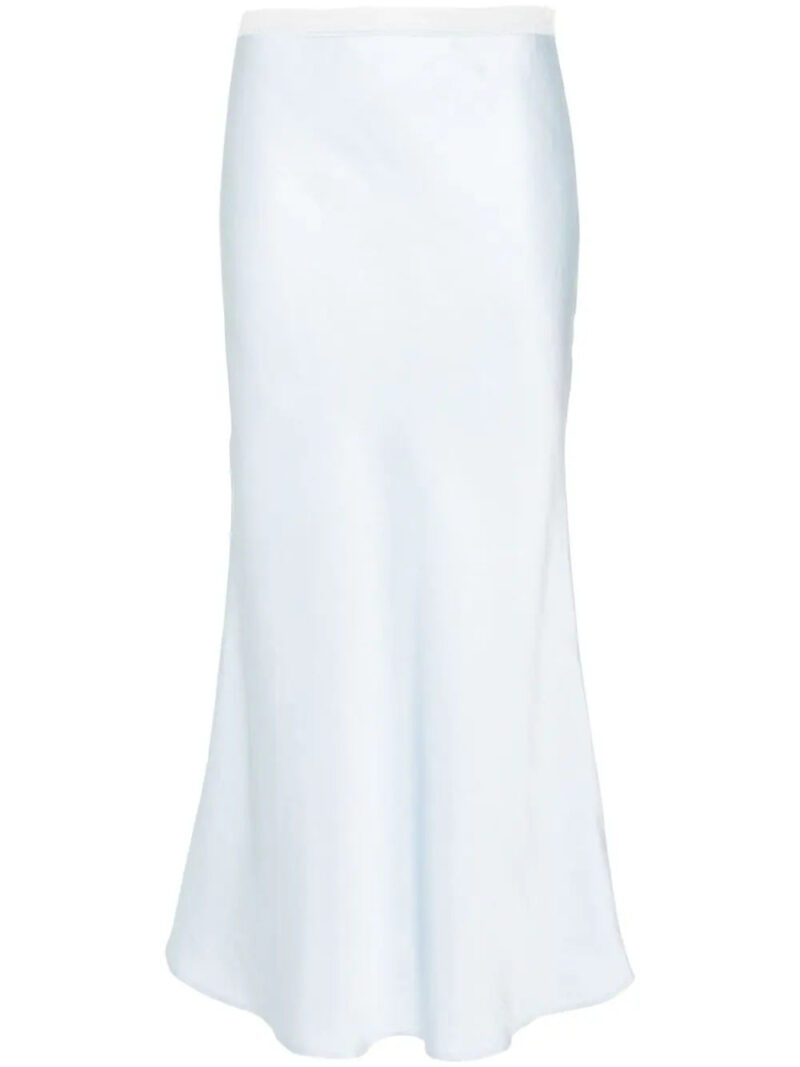 SANDRO  logo-waistband maxi skirt