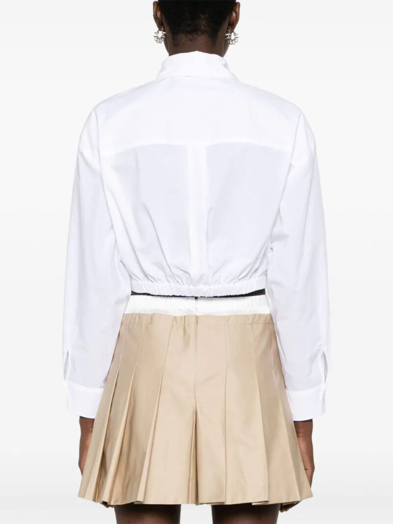 SANDRO cropped cotton shirt