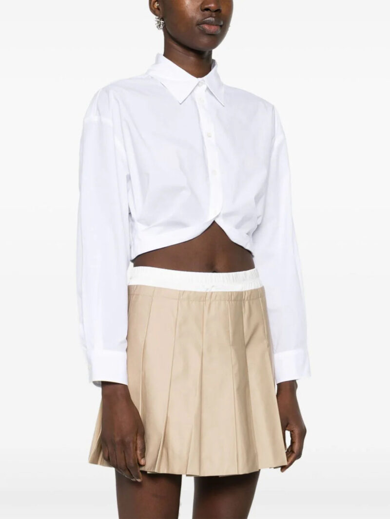 SANDRO cropped cotton shirt