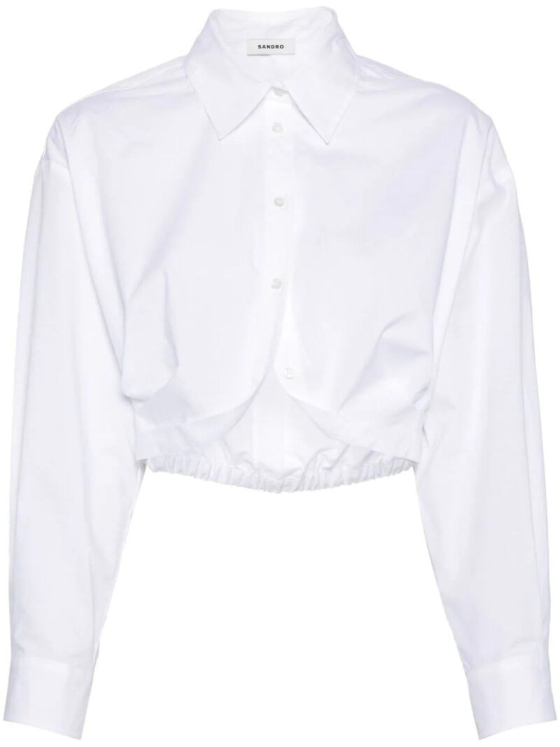 SANDRO  cropped cotton shirt