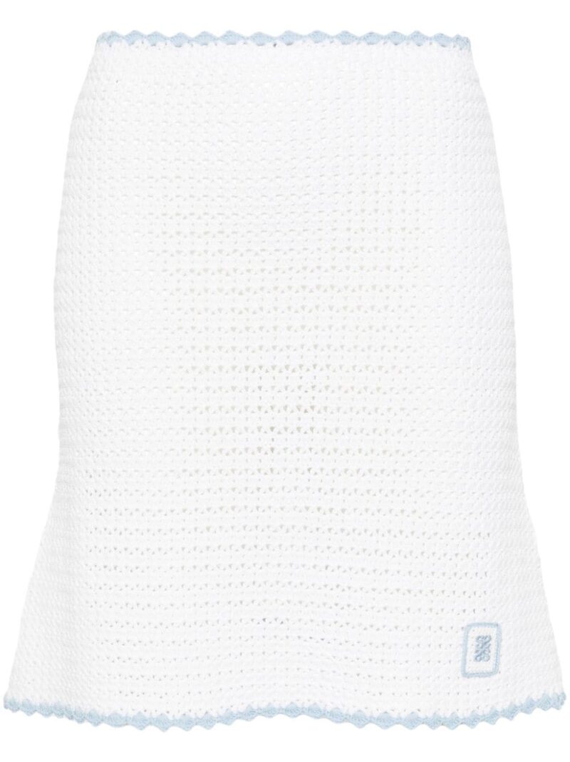 SANDRO  crochet A-line miniskirt