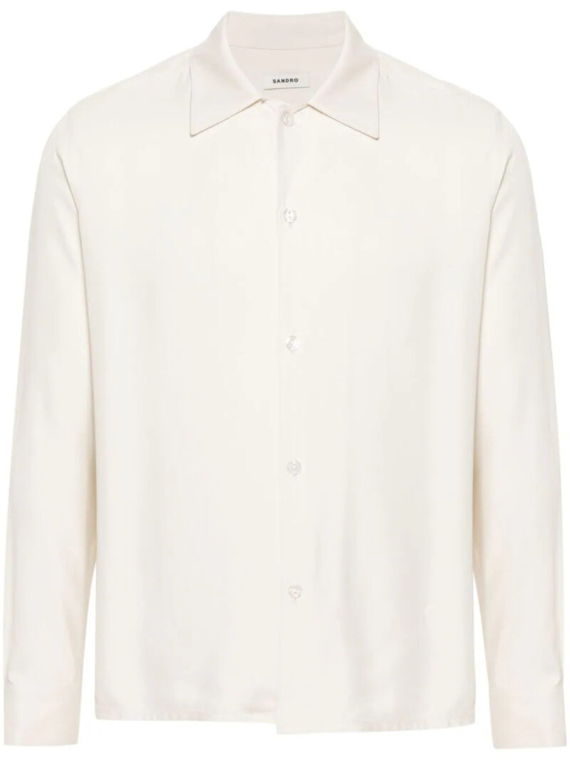 SANDRO  camp-collar button-up shirt