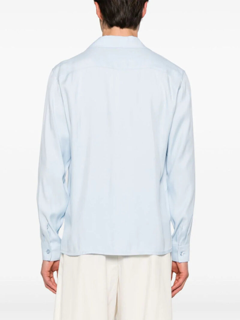 SANDRO  camp-collar twill shirt