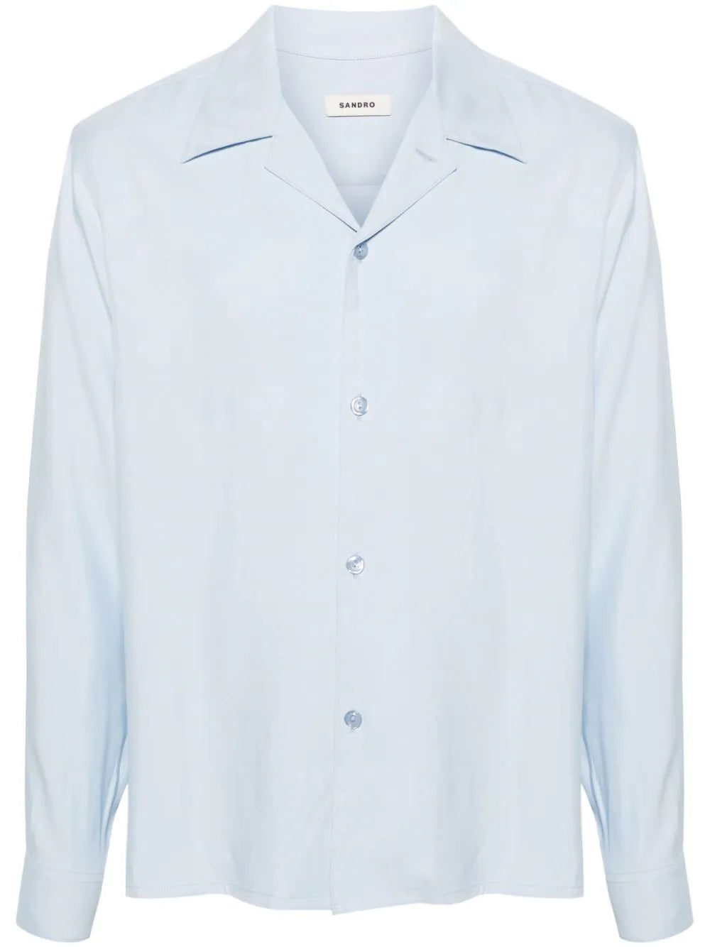 SANDRO camp-collar twill shirt