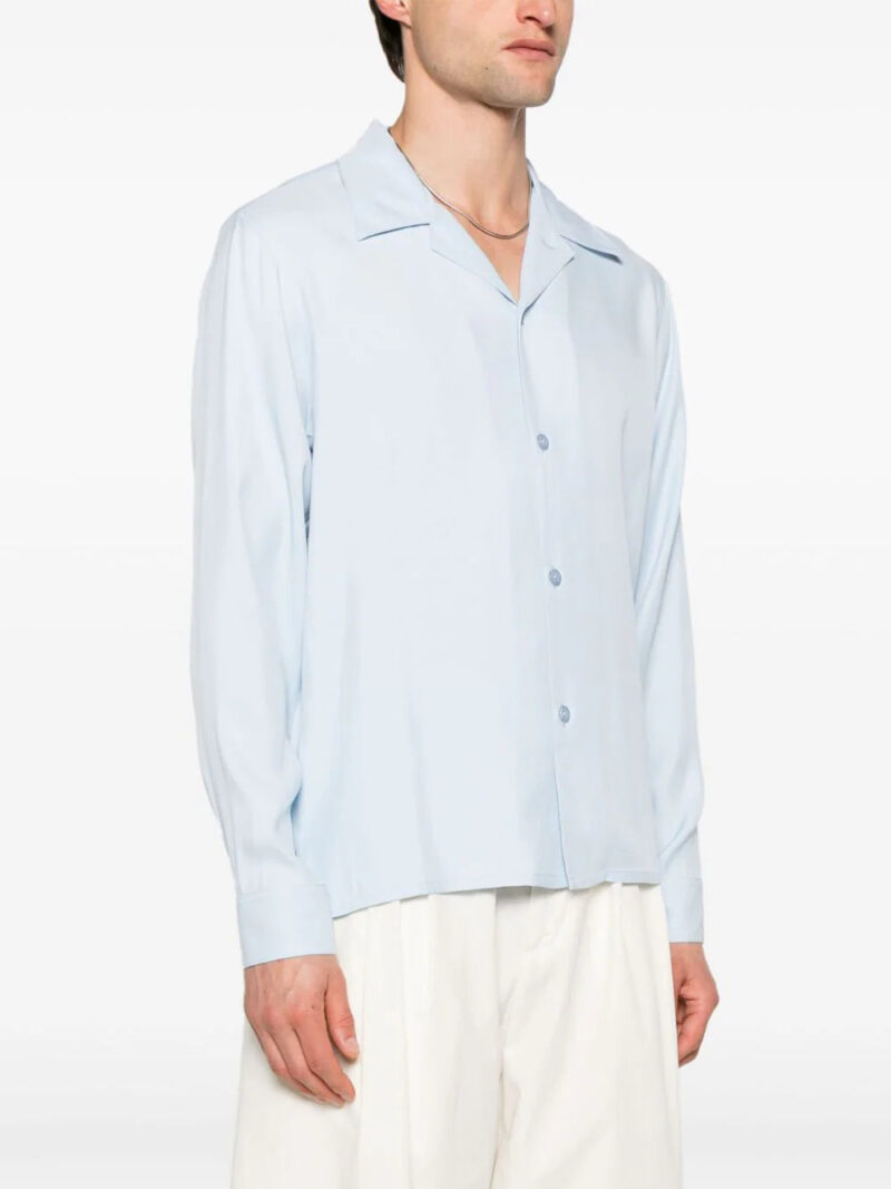 SANDRO  camp-collar twill shirt