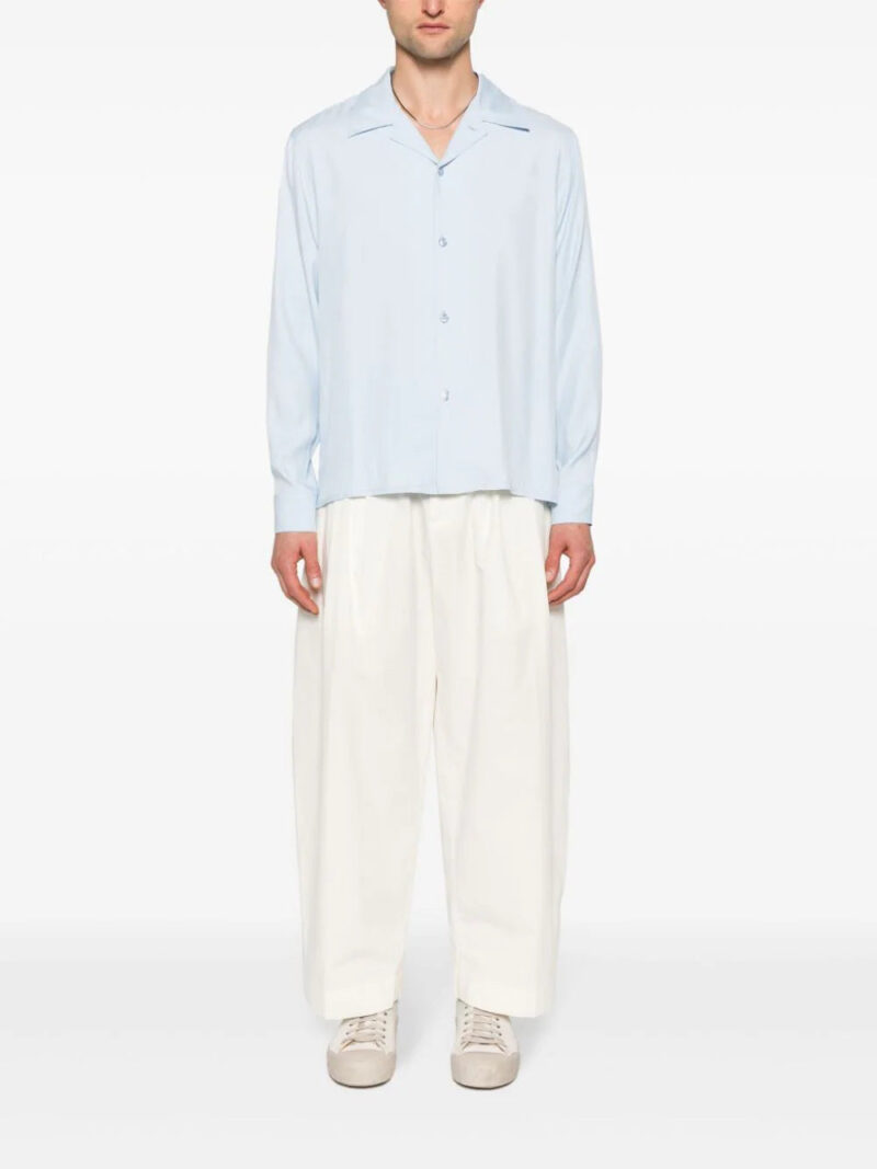 SANDRO  camp-collar twill shirt