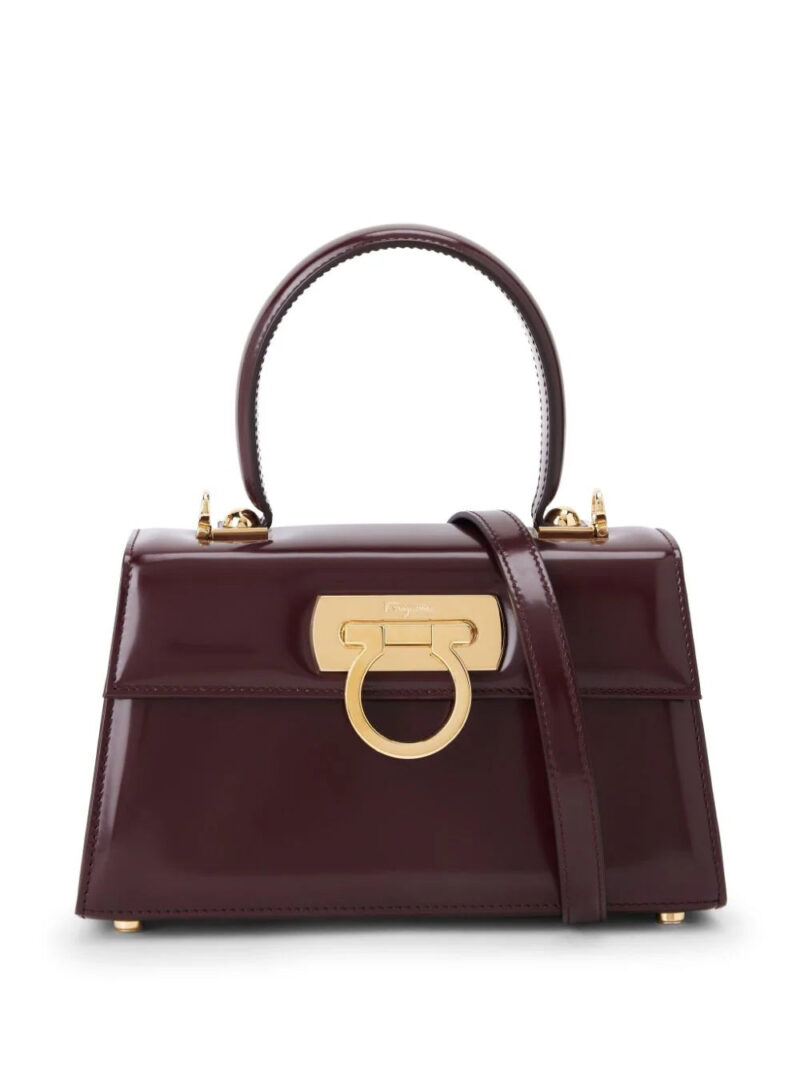 Ferragamo  Gancini leather tote bag