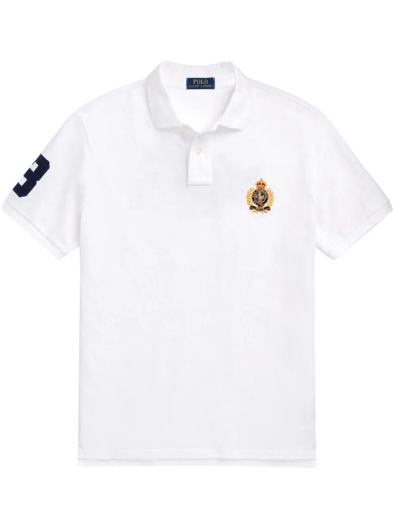 Polo Ralph Lauren  Triple Pony-embroidered cotton polo shirt