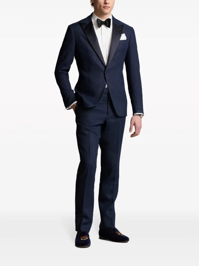 Polo Ralph Lauren  single-breasted linen tuxedo jacket