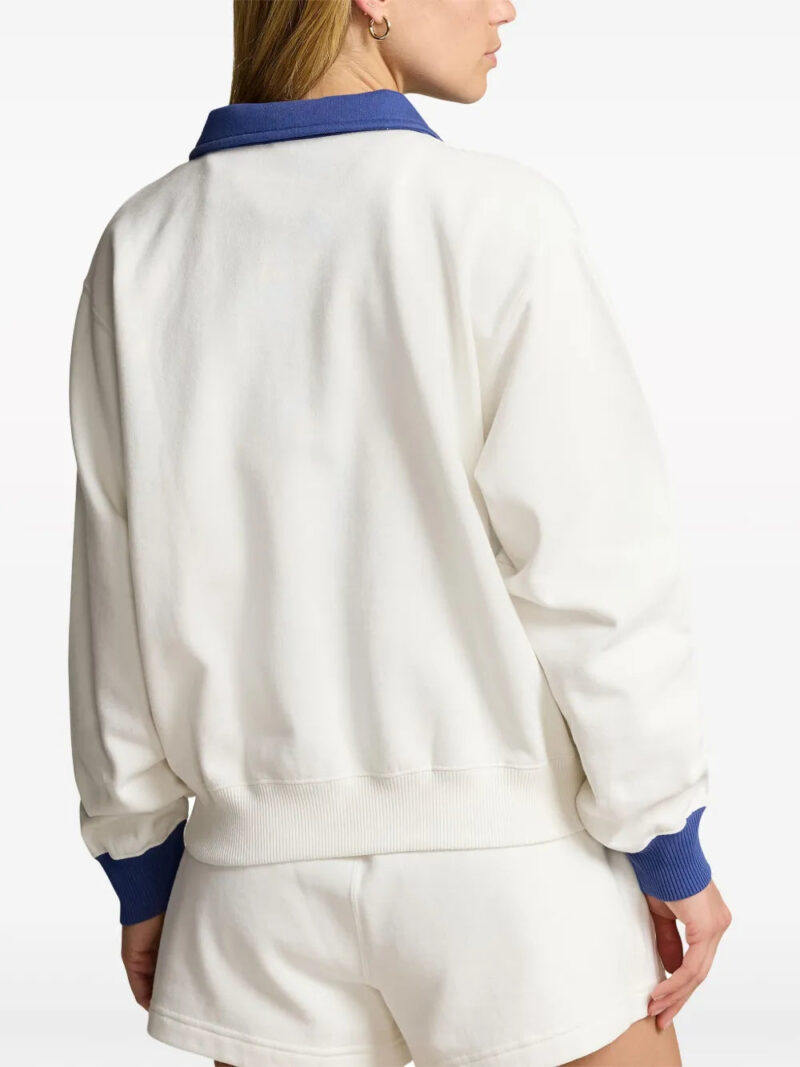Polo Ralph Lauren  logo-print quarter-zip sweatshirt