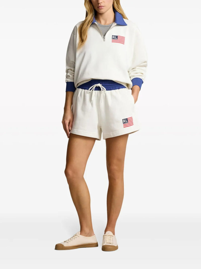 Polo Ralph Lauren  logo-print quarter-zip sweatshirt