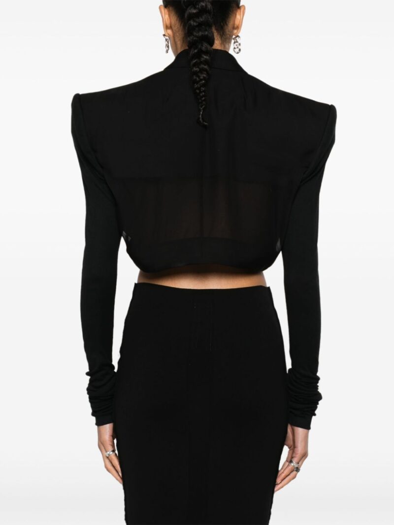 Rick Owens Cobra Micro Tatlin cropped blazer