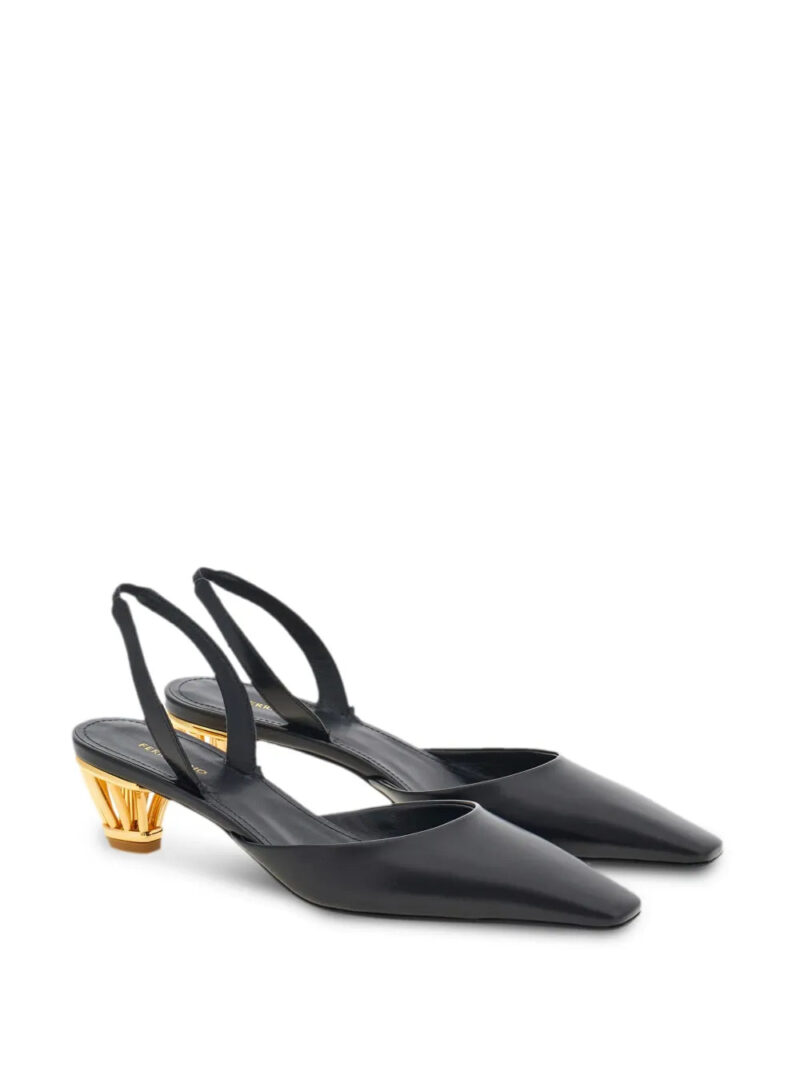 Ferragamo cage-heel slingback pumps