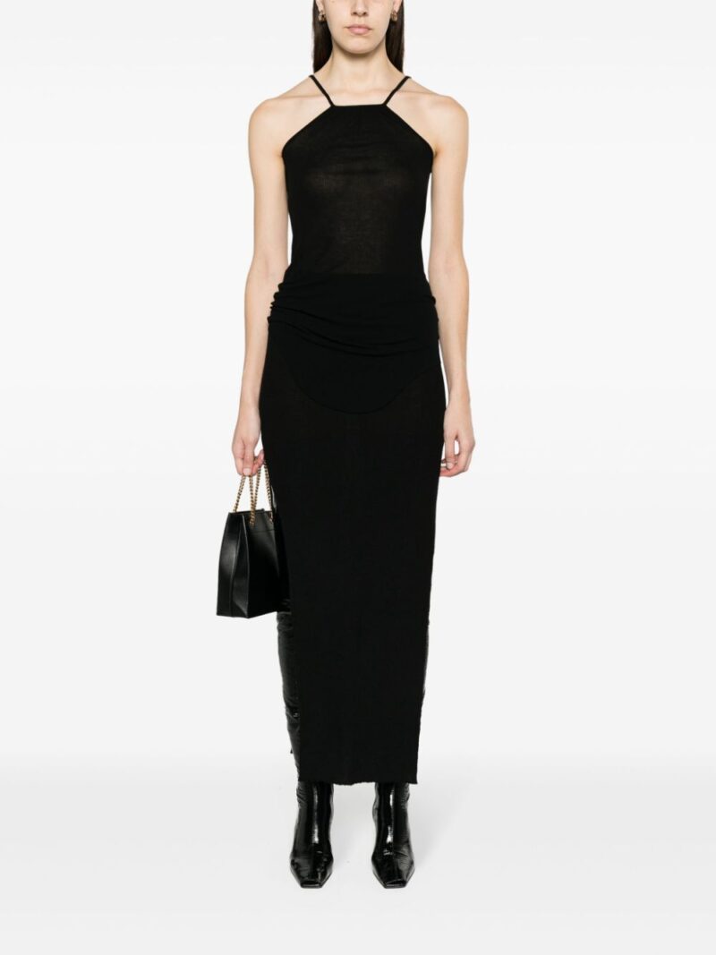 Rick Owens  Sacris ribbed-knit maxi skirt