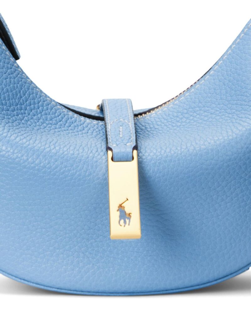 Polo Ralph Lauren small logo-charm leather shoulder bag