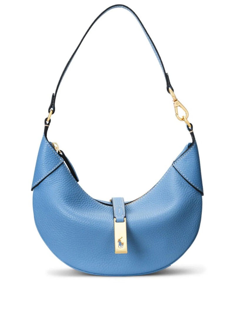 Polo Ralph Lauren small logo-charm leather shoulder bag