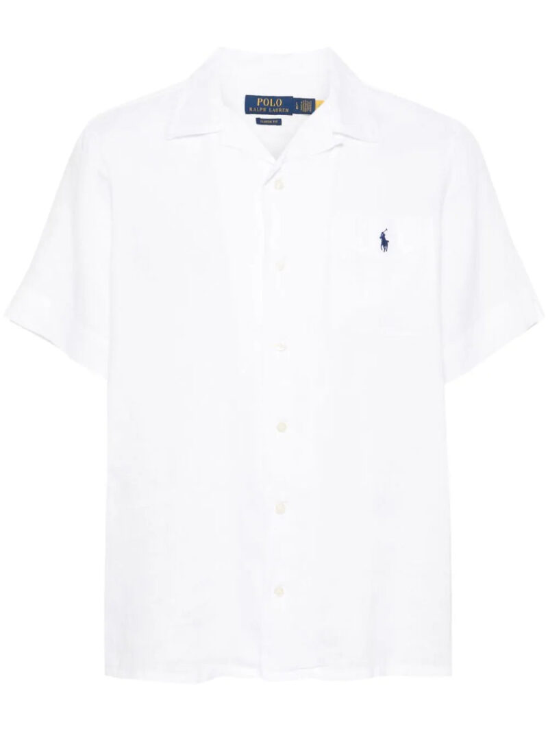Polo Ralph Lauren  Polo-Pony-embroidery linen shirt