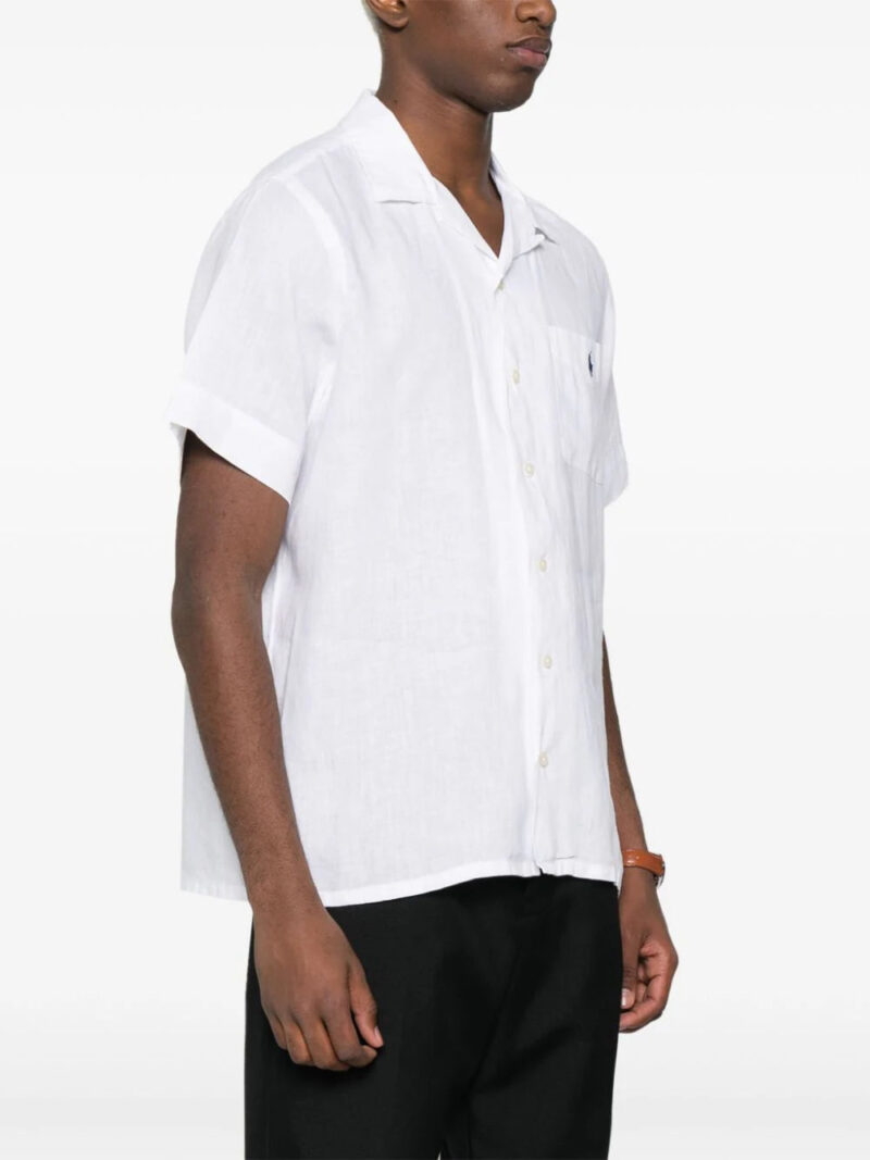 Polo Ralph Lauren  Polo-Pony-embroidery linen shirt