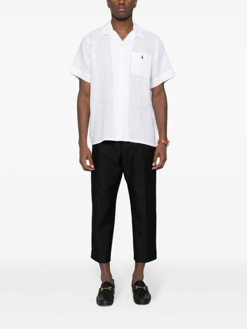 Polo Ralph Lauren  Polo-Pony-embroidery linen shirt