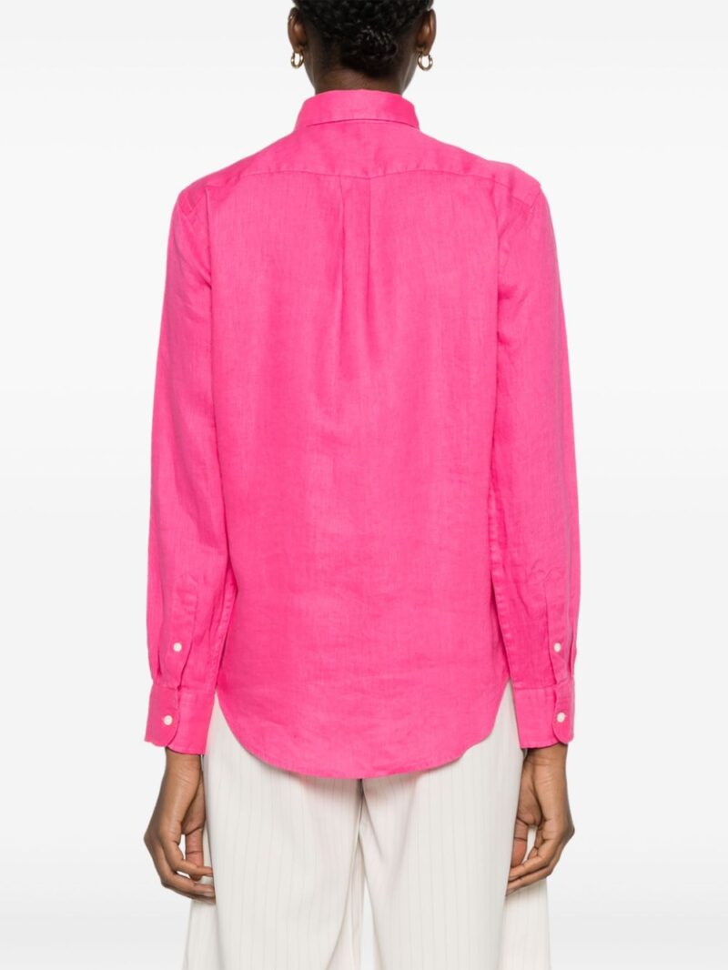 Polo Ralph Lauren  Polo Pony-embroidered linen shirt