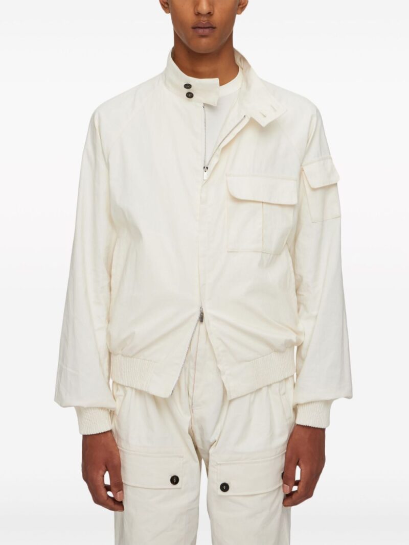 Ferragamo  linen bomber jacket
