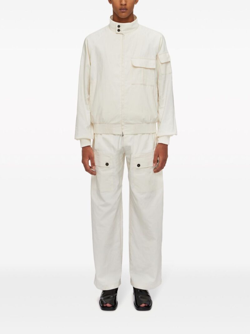 Ferragamo  linen bomber jacket