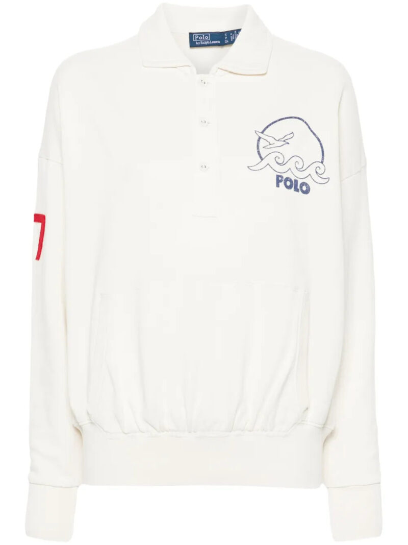 Polo Ralph Lauren logo-embroidered polo sweatshirt