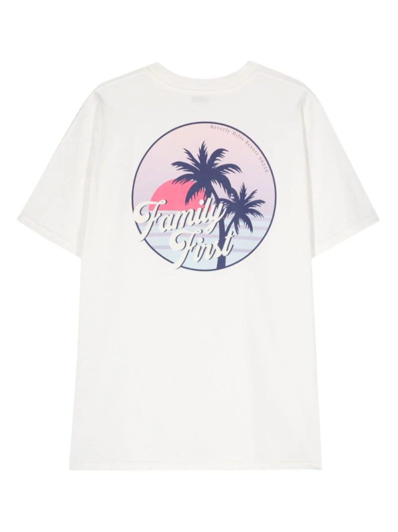Family First logo-print cotton T-shirt