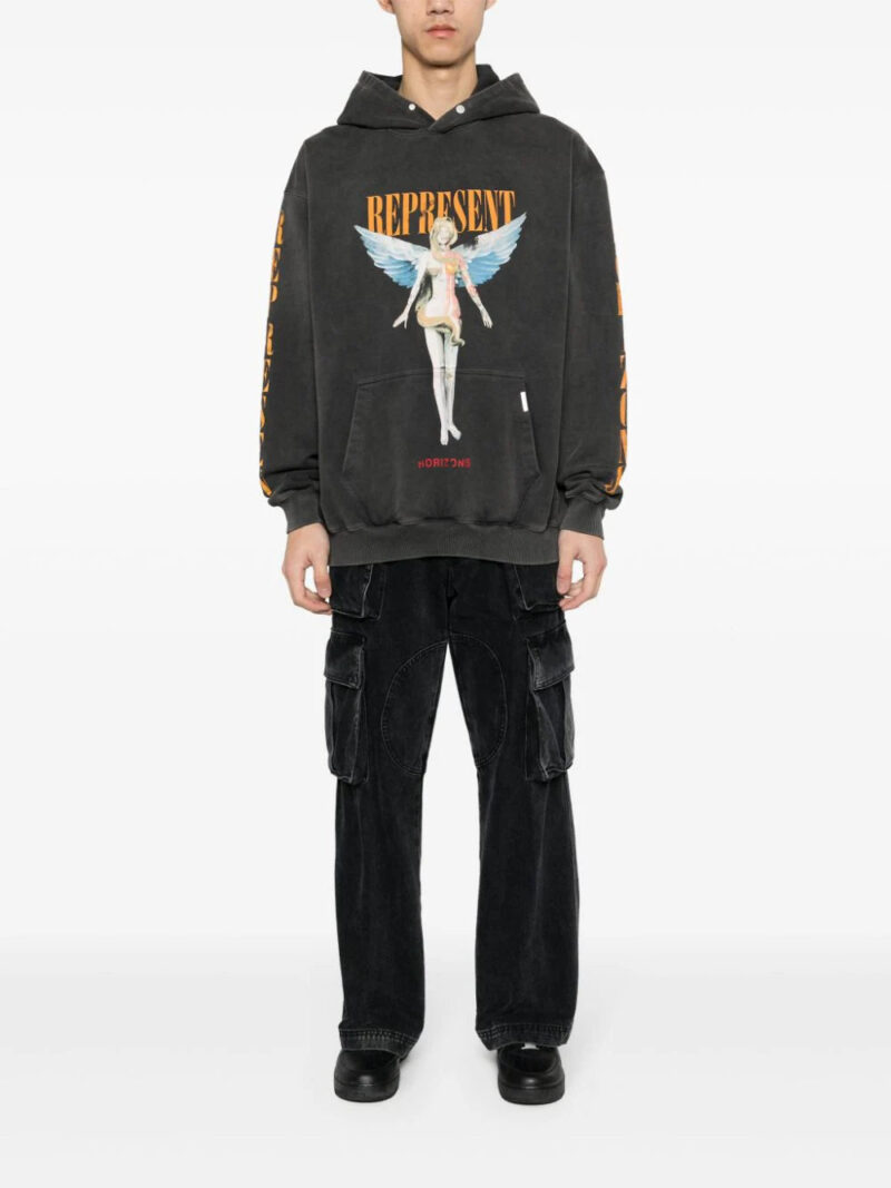 Represent  Reborn graphic-print hoodie