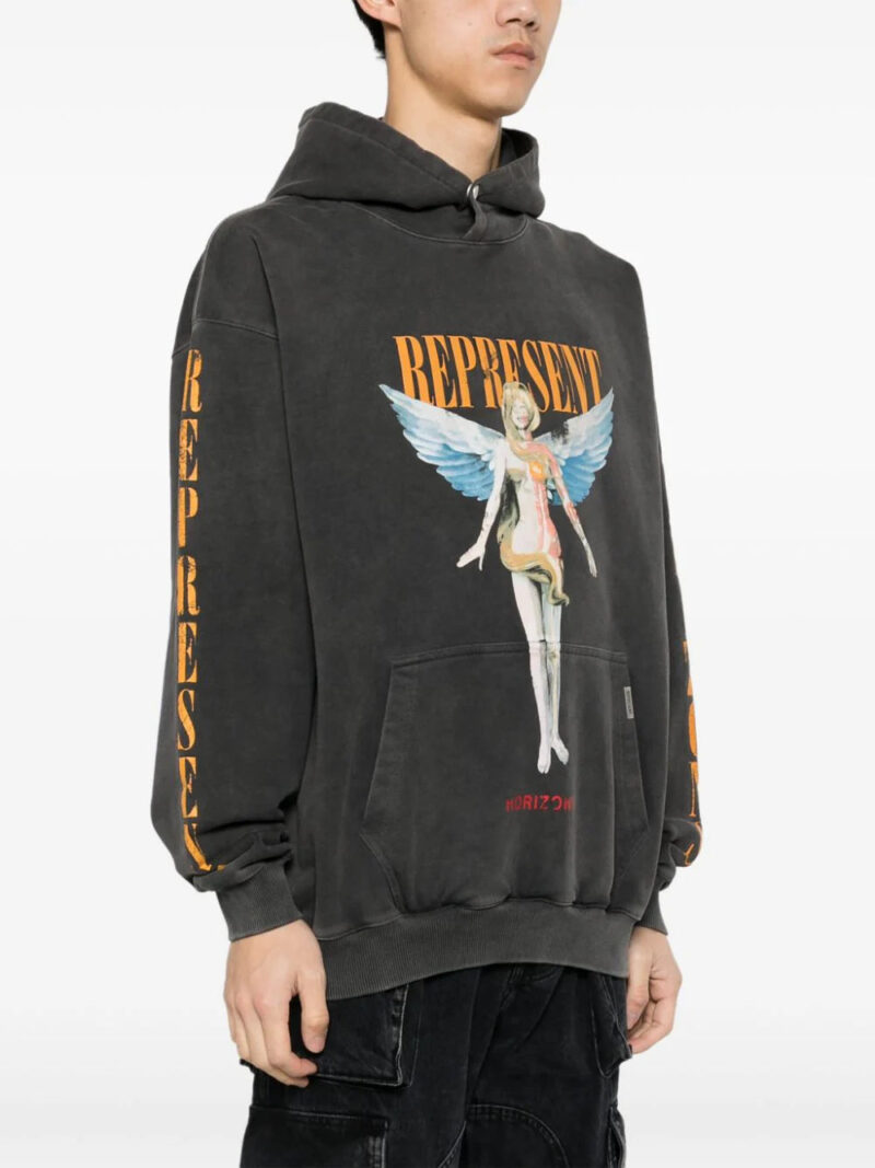Represent  Reborn graphic-print hoodie