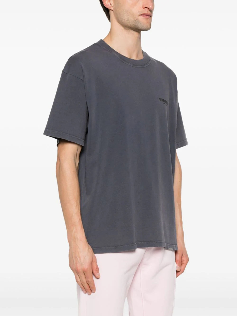 Represent logo-print cotton T-shirt - Image 3