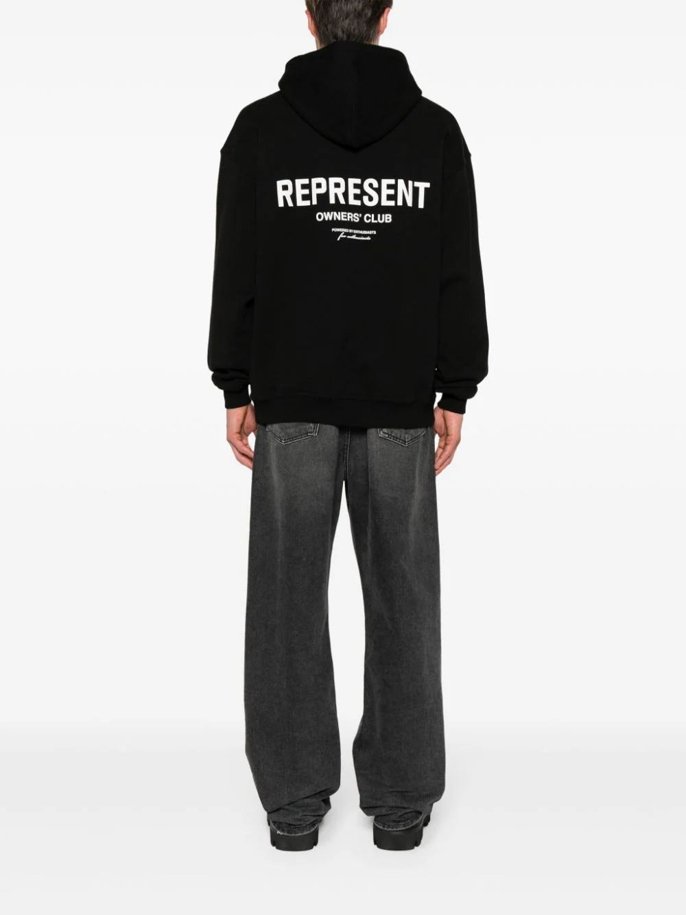 Represent logo-print cotton hoodie - Image 2