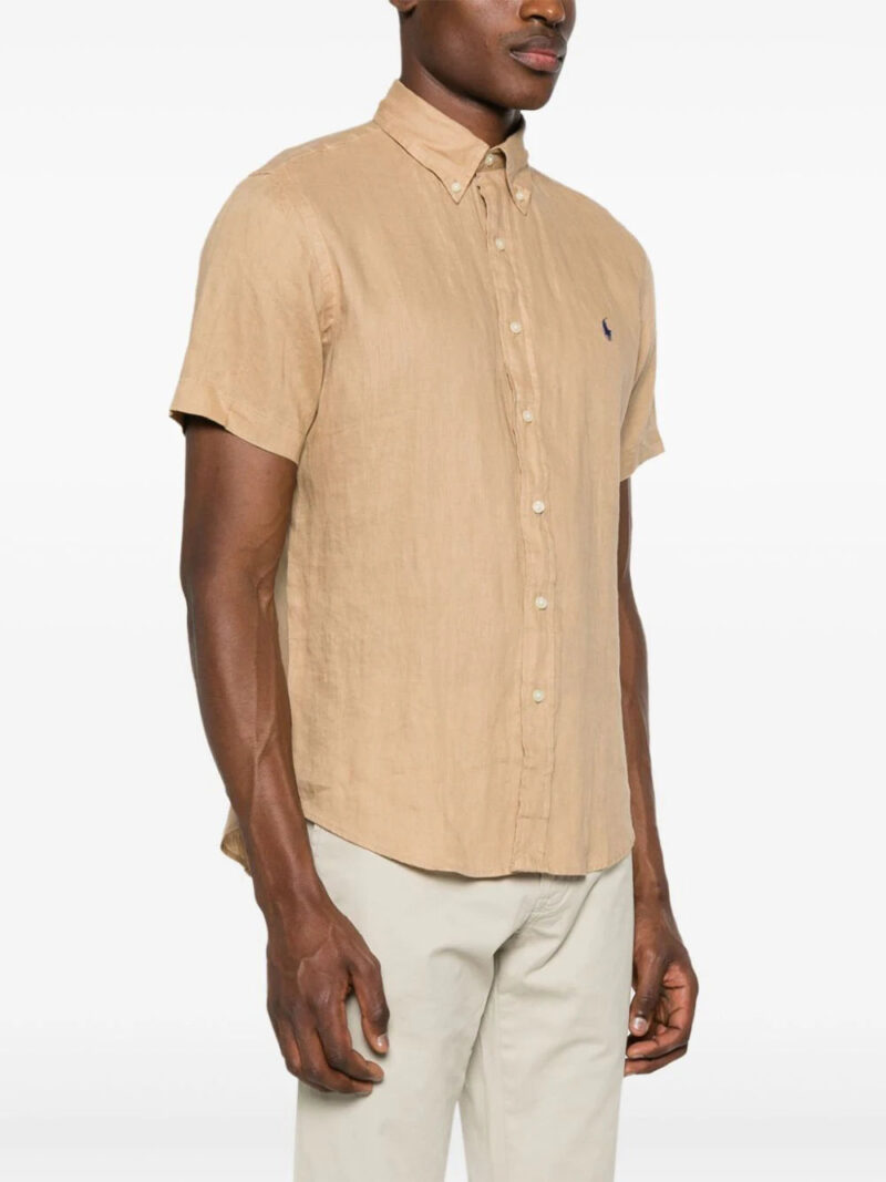 Polo Ralph Lauren  Polo Pony-motif linen shirt