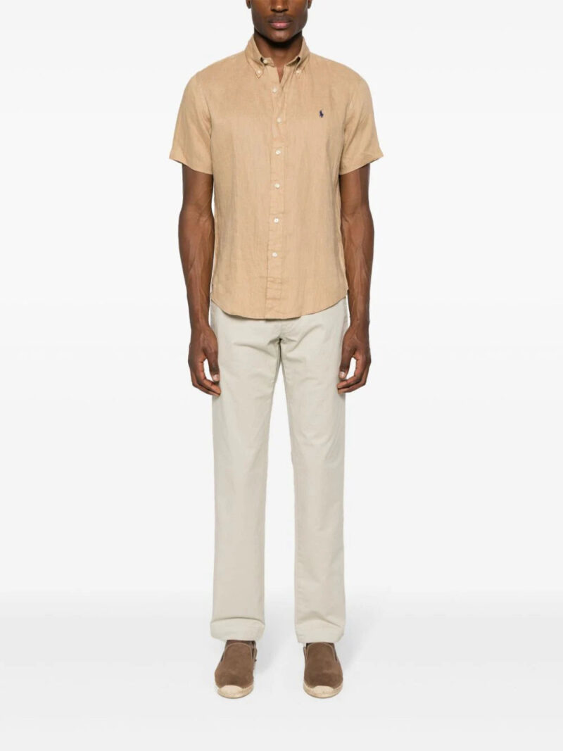 Polo Ralph Lauren  Polo Pony-motif linen shirt
