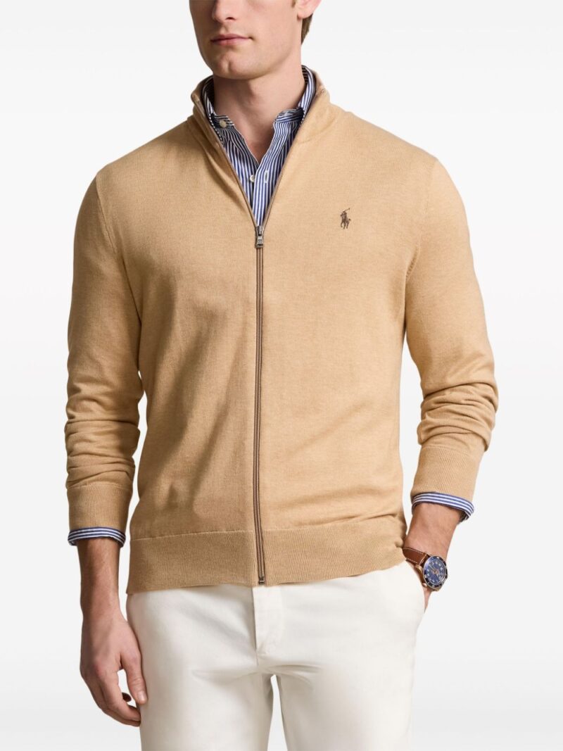 Polo Ralph Lauren  Polo Pony zip-front cotton sweatshirt
