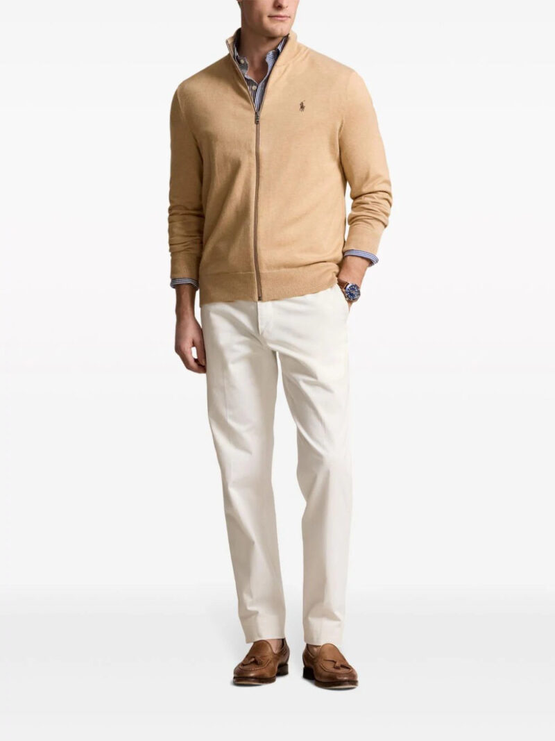 Polo Ralph Lauren  Polo Pony zip-front cotton sweatshirt