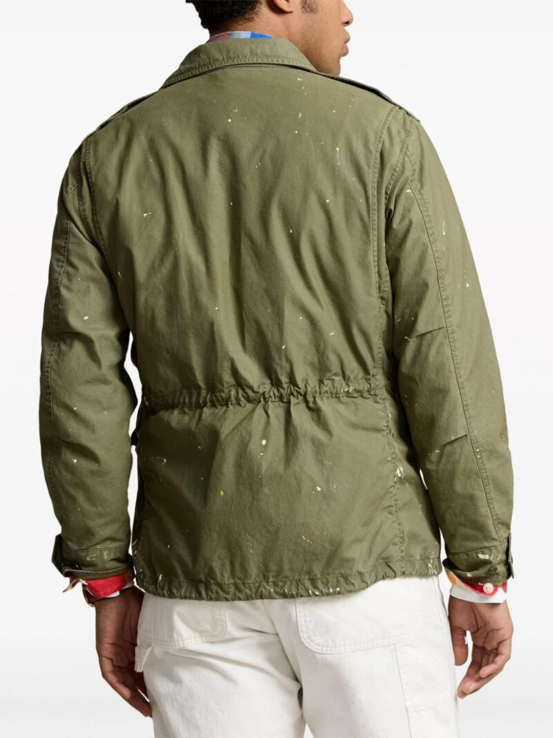 Polo Ralph Lauren paint-splatter twill military jacket